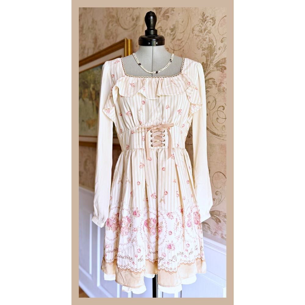 Liz Lisa Distant Memories Eiffel Tower OP Dress J Fashion Gyaru Lolita Japan - Picture 2 of 16